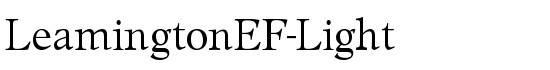 LeamingtonEF-Light - Download Thousands of Free Fonts at FontZone.net