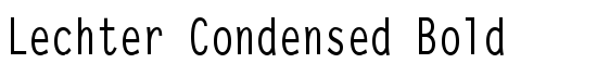 Lechter Condensed Bold - Download Thousands of Free Fonts at FontZone.net