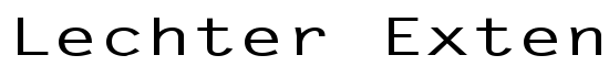 Lechter Extended Bold - Download Thousands of Free Fonts at FontZone.net