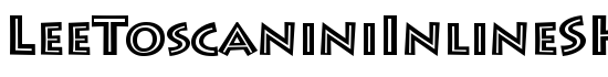 LeeToscaniniInlineSH - Download Thousands of Free Fonts at FontZone.net