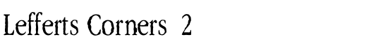 Lefferts Corners  2 - Download Thousands of Free Fonts at FontZone.net