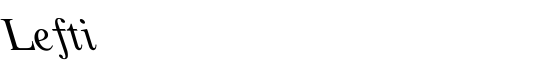 Lefti - Download Thousands of Free Fonts at FontZone.net