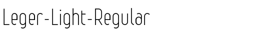 Leger-Light-Regular - Download Thousands of Free Fonts at FontZone.net