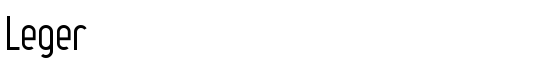 Leger - Download Thousands of Free Fonts at FontZone.net