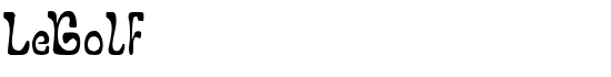 LeGolf - Download Thousands of Free Fonts at FontZone.net