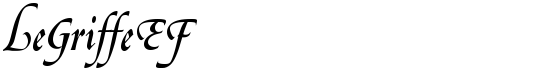LeGriffeEF - Download Thousands of Free Fonts at FontZone.net