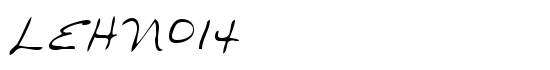 LEHN014 - Download Thousands of Free Fonts at FontZone.net