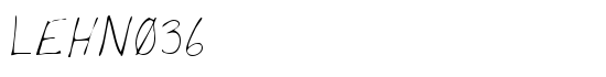 LEHN036 - Download Thousands of Free Fonts at FontZone.net
