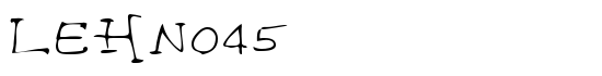 LEHN045 - Download Thousands of Free Fonts at FontZone.net