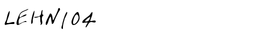 LEHN104 - Download Thousands of Free Fonts at FontZone.net