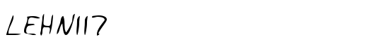 LEHN117 - Download Thousands of Free Fonts at FontZone.net