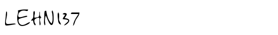 LEHN137 - Download Thousands of Free Fonts at FontZone.net