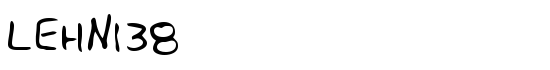 LEHN138 - Download Thousands of Free Fonts at FontZone.net