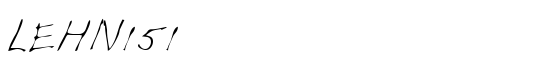 LEHN151 - Download Thousands of Free Fonts at FontZone.net