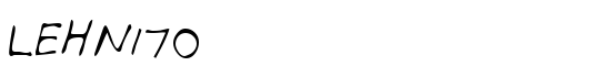 LEHN170 - Download Thousands of Free Fonts at FontZone.net