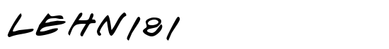 LEHN181 - Download Thousands of Free Fonts at FontZone.net