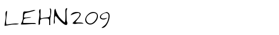 LEHN209 - Download Thousands of Free Fonts at FontZone.net