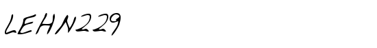 LEHN229 - Download Thousands of Free Fonts at FontZone.net