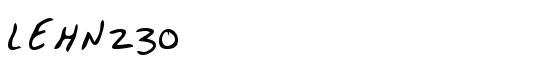 LEHN230 - Download Thousands of Free Fonts at FontZone.net