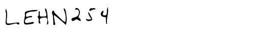 LEHN254 - Download Thousands of Free Fonts at FontZone.net