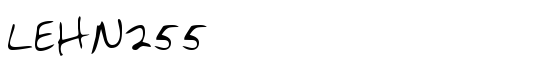 LEHN255 - Download Thousands of Free Fonts at FontZone.net