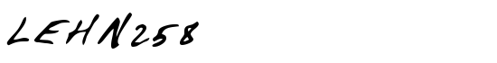 LEHN258 - Download Thousands of Free Fonts at FontZone.net