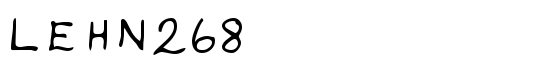 LEHN268 - Download Thousands of Free Fonts at FontZone.net
