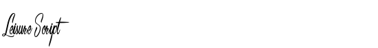 Leisure Script - Download Thousands of Free Fonts at FontZone.net