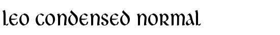 Leo Condensed Normal - Download Thousands of Free Fonts at FontZone.net
