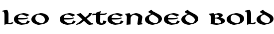 Leo Extended Bold - Download Thousands of Free Fonts at FontZone.net