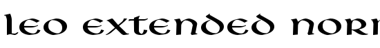 Leo Extended Normal - Download Thousands of Free Fonts at FontZone.net