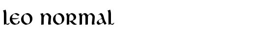 Leo Normal - Download Thousands of Free Fonts at FontZone.net