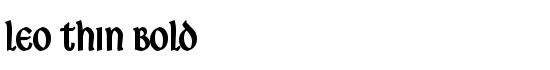 Leo Thin Bold - Download Thousands of Free Fonts at FontZone.net