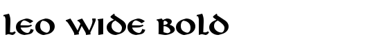 Leo Wide Bold - Download Thousands of Free Fonts at FontZone.net