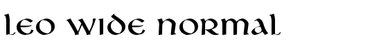 Leo Wide Normal - Download Thousands of Free Fonts at FontZone.net