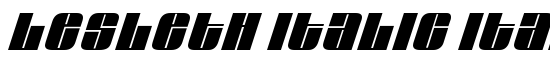 Lesleth Italic Italic - Download Thousands of Free Fonts at FontZone.net