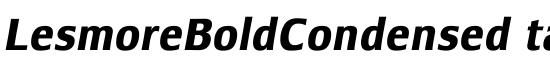 LesmoreBoldCondensedItalic - Download Thousands of Free Fonts at FontZone.net