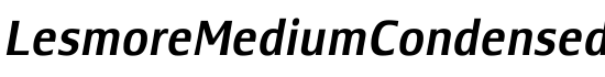 LesmoreMediumCondensedItalic - Download Thousands of Free Fonts at FontZone.net