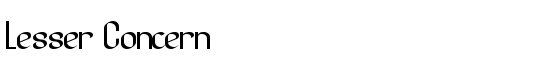 Lesser Concern - Download Thousands of Free Fonts at FontZone.net