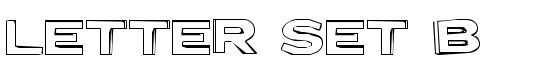 Letter Set B - Download Thousands of Free Fonts at FontZone.net