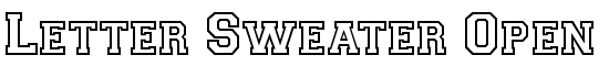Letter Sweater Open Display SSi Bold - Download Thousands of Free Fonts at FontZone.net