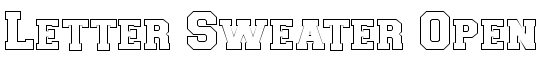 Letter Sweater Open Display SSi Normal - Download Thousands of Free Fonts at FontZone.net