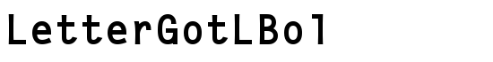LetterGotLBol - Download Thousands of Free Fonts at FontZone.net