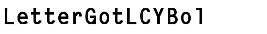 LetterGotLCYBol - Download Thousands of Free Fonts at FontZone.net