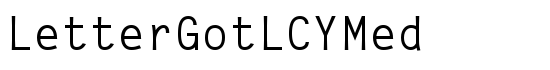 LetterGotLCYMed - Download Thousands of Free Fonts at FontZone.net