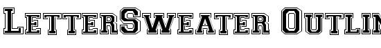 LetterSweater Outline SSi Normal - Download Thousands of Free Fonts at FontZone.net