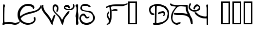 Lewis F. Day 191 - Download Thousands of Free Fonts at FontZone.net