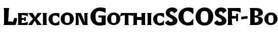 LexiconGothicSCOSF-Bold - Download Thousands of Free Fonts at FontZone.net