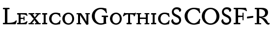 LexiconGothicSCOSF-Regular - Download Thousands of Free Fonts at FontZone.net