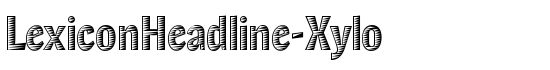 LexiconHeadline-Xylo - Download Thousands of Free Fonts at FontZone.net